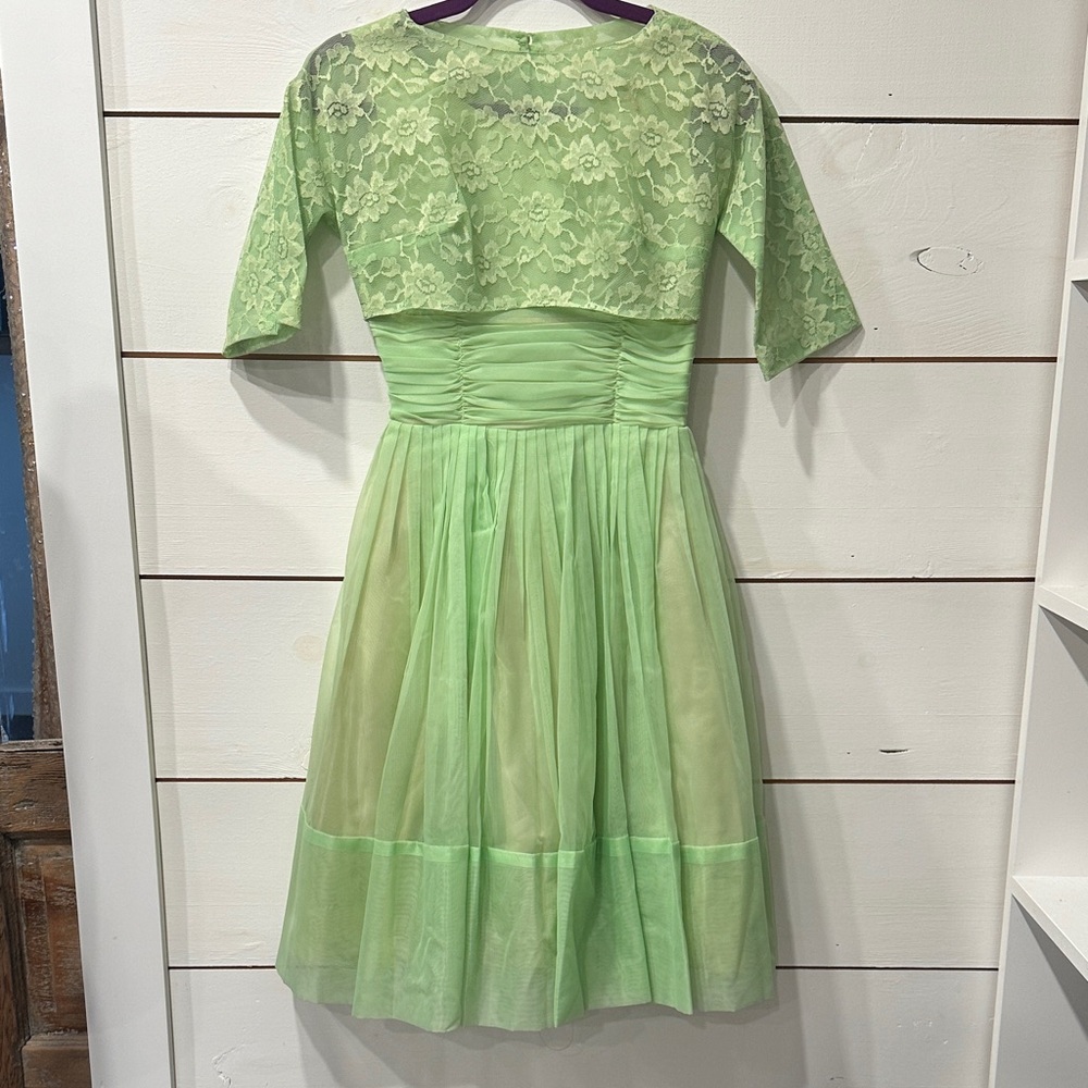 Vintage 50/60s Green Dress